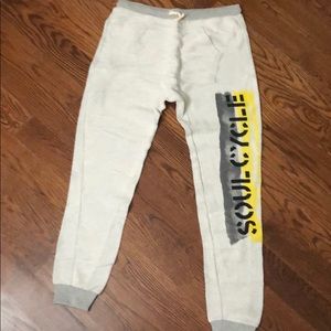Soul cycle joggers/sweatpants with drop waist